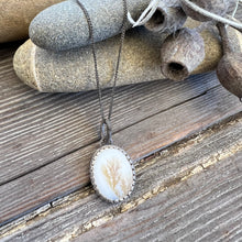 Load image into Gallery viewer, Dendrite Agate pendant with delicate chain-2