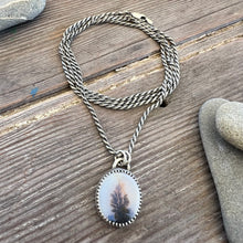 Load image into Gallery viewer, Dendrite Agate pendant with rope chain
