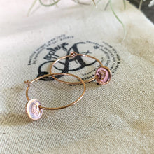 Load image into Gallery viewer, Gold Light weight hoops