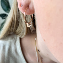 Load image into Gallery viewer, Gold Light weight hoops