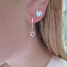 Load image into Gallery viewer, Silver Light weight hoops