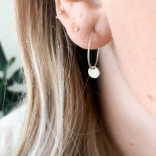 Load image into Gallery viewer, Silver Light weight hoops