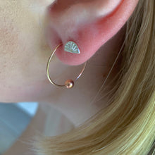 Load image into Gallery viewer, Gold Light weight hoops