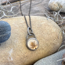 Load image into Gallery viewer, Dendrite Agate pendant with delicate chain-1
