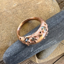 Load image into Gallery viewer, Solid Rose gold + Lab Diamonds
