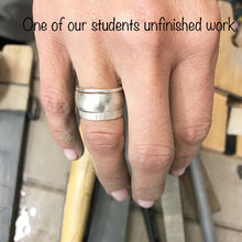 Load image into Gallery viewer, Make a Chunky Silver Ring  Workshop
